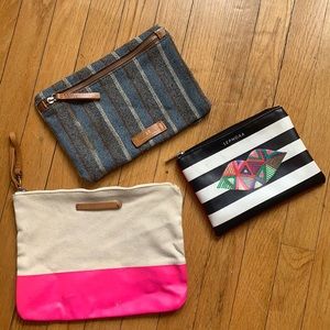 3 Cosmetic Travel Pouches